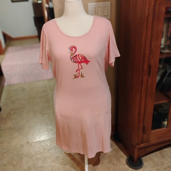 Quacker Factory Dresses & Skirts - Quaker Factory XL Flamingo dress!!